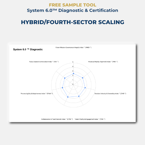 FREE SAMPLE TOOL | System 6.0™ Diagnostic & Certification | Hybrid/Fourth-sector Scaling