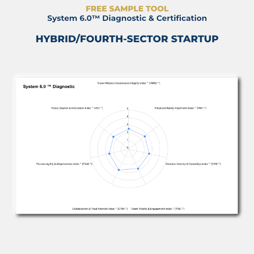 FREE SAMPLE TOOL | System 6.0™ Diagnostic & Certification | Hybrid/Fourth-sector Startup